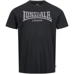 LONSDALE Majica Kai  siva / črna