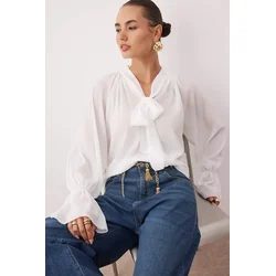 Trendyol Milla ženska bluza Tpraw26Bz00025, bela