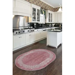 Conceptum Hypnose Tepih Hmnt905, Ovalni, 100x200 cm, Roze