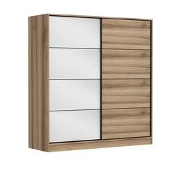 Hanah Home Garderober Kale-7171, 220x210x60 cm, Hrast-beli