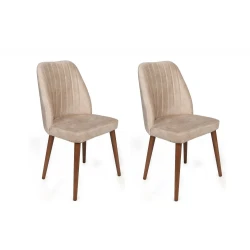 Hanah Home Alfa 464 Set stolica, 2 komada, Krem
