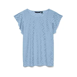 VERO MODA Bluza VMTASSA svetlo modra