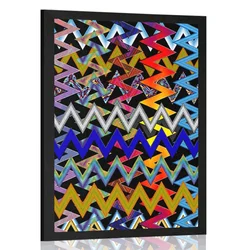 Plakat čudoviti vzorec v barvah - 60x90 no frame