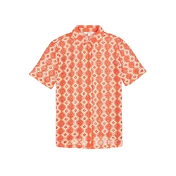 GARCIA Bluza bež/oranžno rdeča/bela