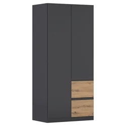 Rauch Möbel omara S KLASIČNIMI VRATI, siva, hrast artisan