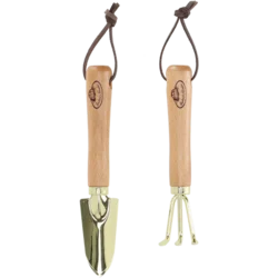 Pozlačeno mini orodje – lopata in grablje