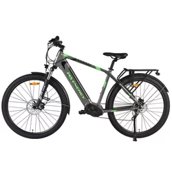 MS ENERGY električni bicikl t100, siv-zelen