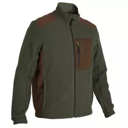 Lovačka jakna od flisa 500 reciklirana smeđe-zelena