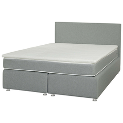BOXSPRING KREVET 200/160/115 cm siva