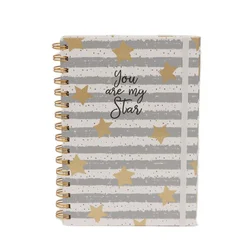 Be Cool notes sa zvezdicama sivi A5