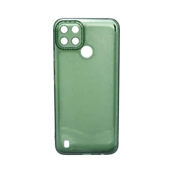 Maska za telefon TRANSPARENT COLOR za Realme C21y/C25y, Zelena