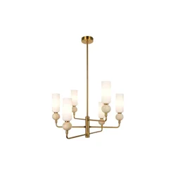 ITALUX PND-95331-6-BRSS - Luster na šipci SANTOS 6xG9/40W/230V zlatna