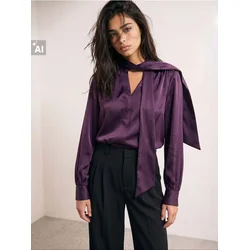 Sinsay - Bluza sa dekorativnim vezanjem - maroon