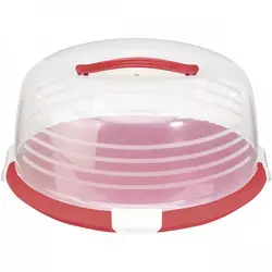 CURVER okrugla kutija za tortu, crvene boje CU 00416-472