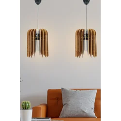 Opviq Luster 211-LK2, 65cm25 cm E27, Braon