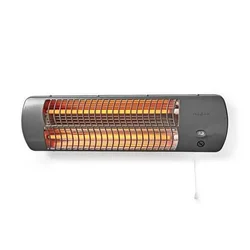 Nedis HTBA10GY - Grejalica za kupatilo 600/1200W/230V IPX4