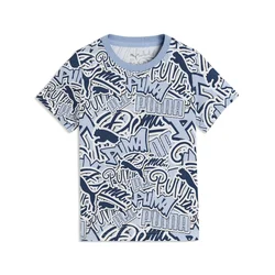 PUMA Essentials Scribble Printed Tee Youth, Shop, Haute Tropic, 4-5Y