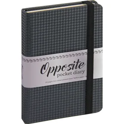 nb grafo Notes A5 črte trde platnice, 96 listov, z elastiko, 0605.18, Opposite temno siv