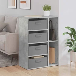 Kreveta s ladicama Betonski sivi 60 x 33,5 x 84 cm