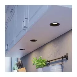 Eglo 902278-SET 3xLED prigušiva stropno ugradno svetlo SALICETO LED/4,8W/230V prečnik 8,8 cm crna
