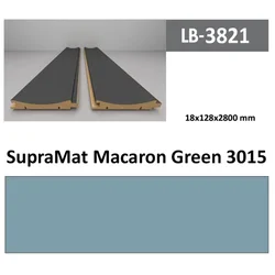 Profil Zidni MDF LB-3821 SupraMat Macaron Green (3015) 2800x128x18mm ( 026-045 )