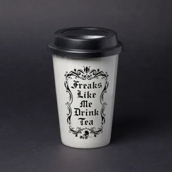Potovalna skodelica ALCHEMY GOTHIC - Freaks Like Me Drink Tea - TMUG4