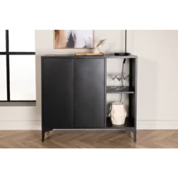 Venture Design Omara Malla 42x100x110 cm Črna