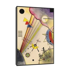 Canvas Slika na platnu Deutliche Verbindung, Wassily Kandinsky, Sa ramom, 40 x 60 cm, Crni