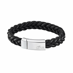 Lotus Style Črna usnjena zapestnica Moška Basic LS2095-2/2