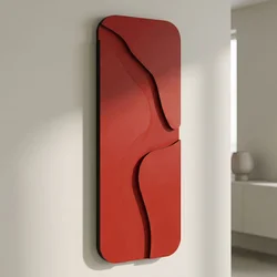 Aterna Red - 24 x 68 Red Decorative Framed MDF Painting