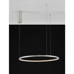 TARQUIN VISILICA LED 37W/3000K/1274lm/DIMM/IP20/BRUŠENO SREBRO