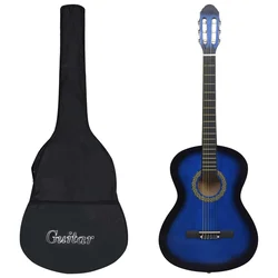 12-dijelni set klasične gitare za početnike plavi 4/4 39