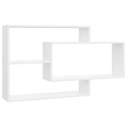 Zidne police bijele 104 x 20 x 58,5 cm konstruirano drvo