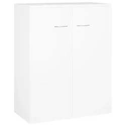 Vidaxl Komoda bela 60x30x75 cm iverna plošča