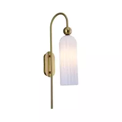 Zidna lampa PIEGA 1xE14/40W/230V mesing/bela