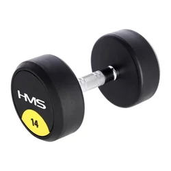 HMS HG Pro Rubbered One-Handed Dumbbell 14 kg
