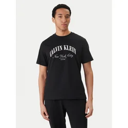 Calvin Klein Jeans Majica  črna / bela