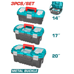 TOTAL 3-delni set kutija za alat, širina 35/43/50cm