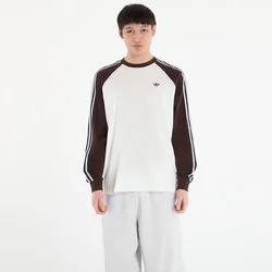 Majice adidas Britcore Long Sleeve Cali T-Shirt Off White/ Aurora Coffee L