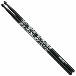 Tama O7A-S-BS Japanese Oak Skull Black with Silver Pattern