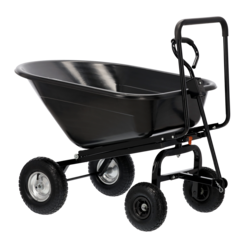 Garden Line ČRNI VRTNI VOZ 160 L *7385
