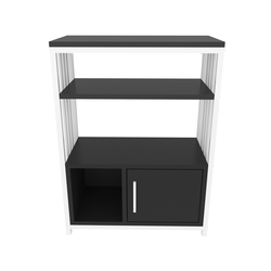 HANAH HOME Polica za knjige Letos Anthracite White