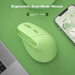 B.O.W Bežični miš, 2.4GHz, Bluetooth, Zeleni