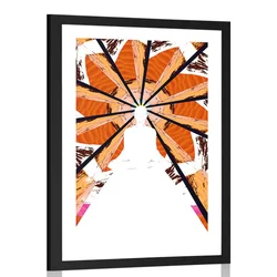 Plakat s paspartujem neobičajna meditacija - 20x30 no frame