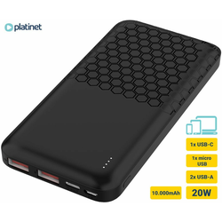 Power bank PL PMPB10OP17B 10000 mAh 20W crni