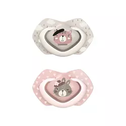 CANPOL BABIES SILIKONSKA VARALICA 6-18M BONJOUR PARIS 2 KOM 22/648 PINK