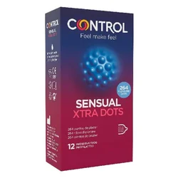 CONTROL Kondomi Sensual Xtra Dots Control (12 uds)