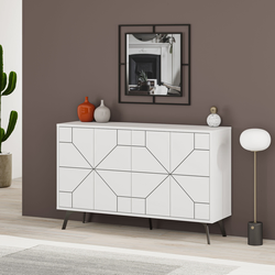 Hanah Home Komoda Dune 123x62,4x35cm Bela