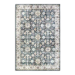 Modra preproga 120x160 cm Saveh Blue Cream – Elle Decoration