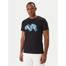 Versace Jeans Couture Majica 80GAHE02 CJ00E Črna Regular Fit